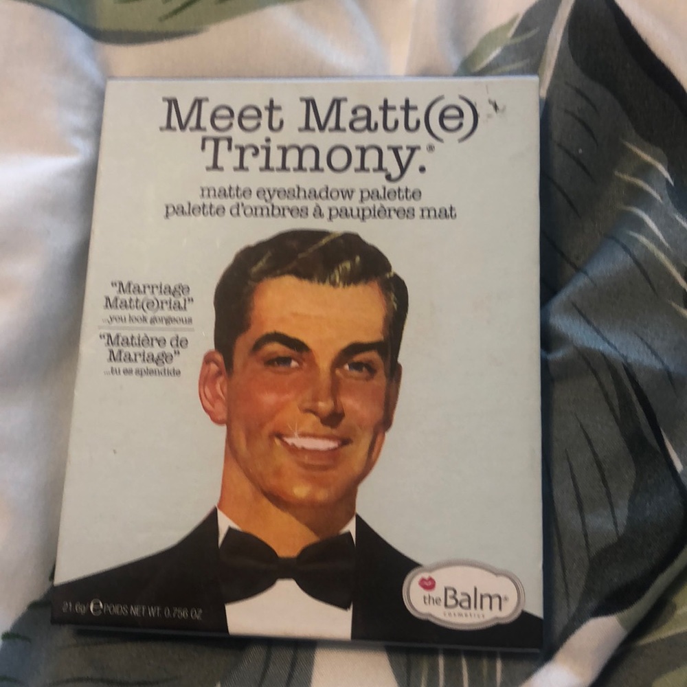 Gently used theBalm meet matt(e) trimony